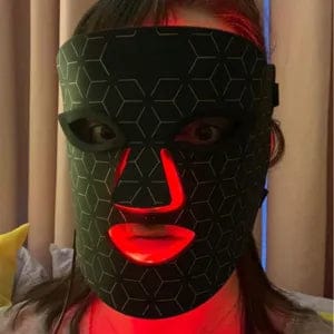 Customer photo review of 240-Light Infrared LED Mask for Face and Neck Advanced Skin Care