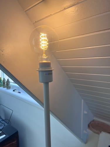 Customer photo review of G95 Ball Spiral light Bulb E27 - LED Warm White