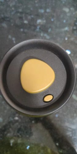 Customer photo review of Vacuum Sealed Glass Coffee Bean Container