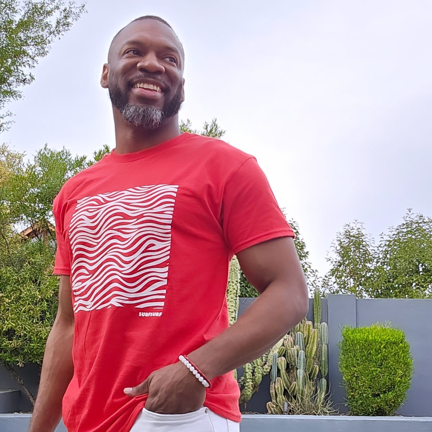 Customer photo review of Ocean Vibes B T-Shirt