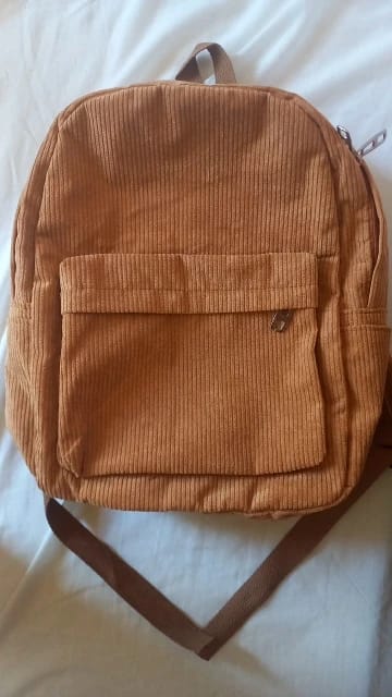 Customer photo review of Sac à Dos Velours Côtelé