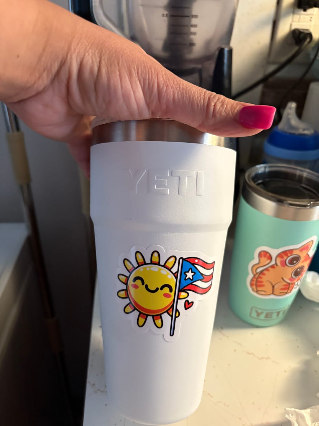 Customer photo review of Sol de Puerto Rico (Sticker Laminado)