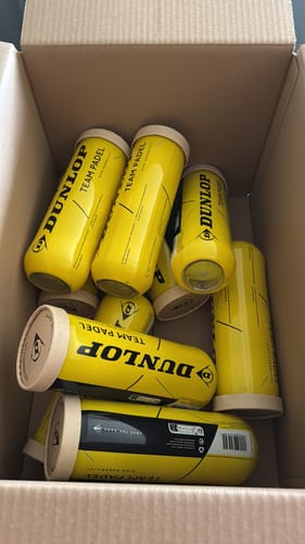 Customer photo review of Dunlop Team Padel Balls (3 Cans)