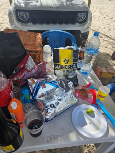 Reseña con foto de un cliente sobre Kit Carne Seca y Machaca