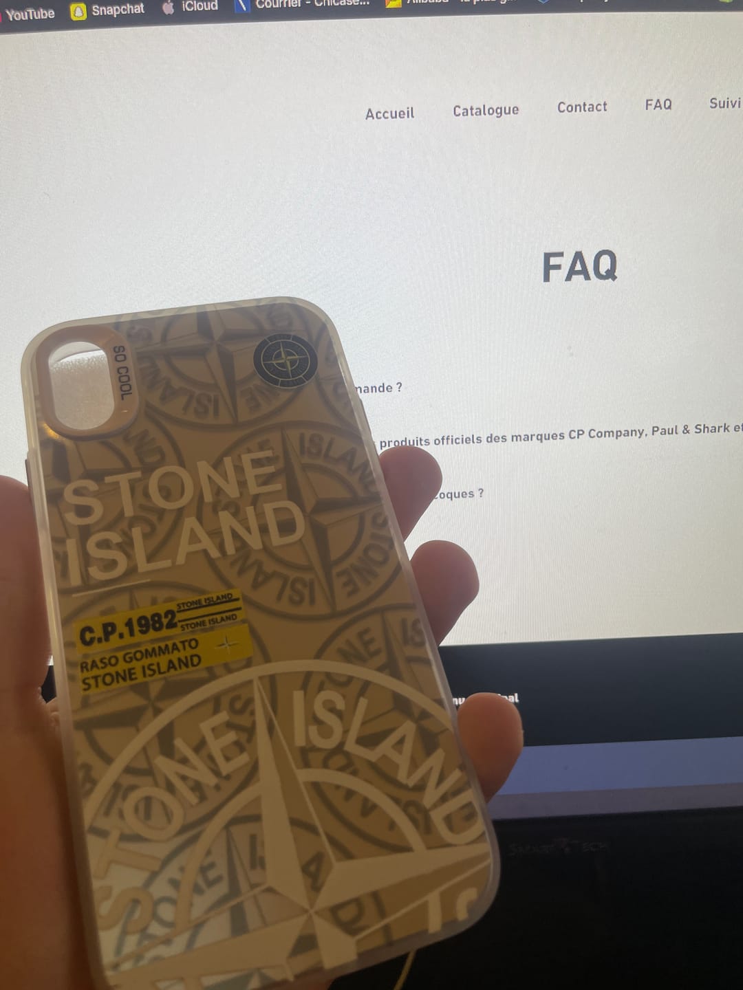 Customer photo review of Coque Stone Island
