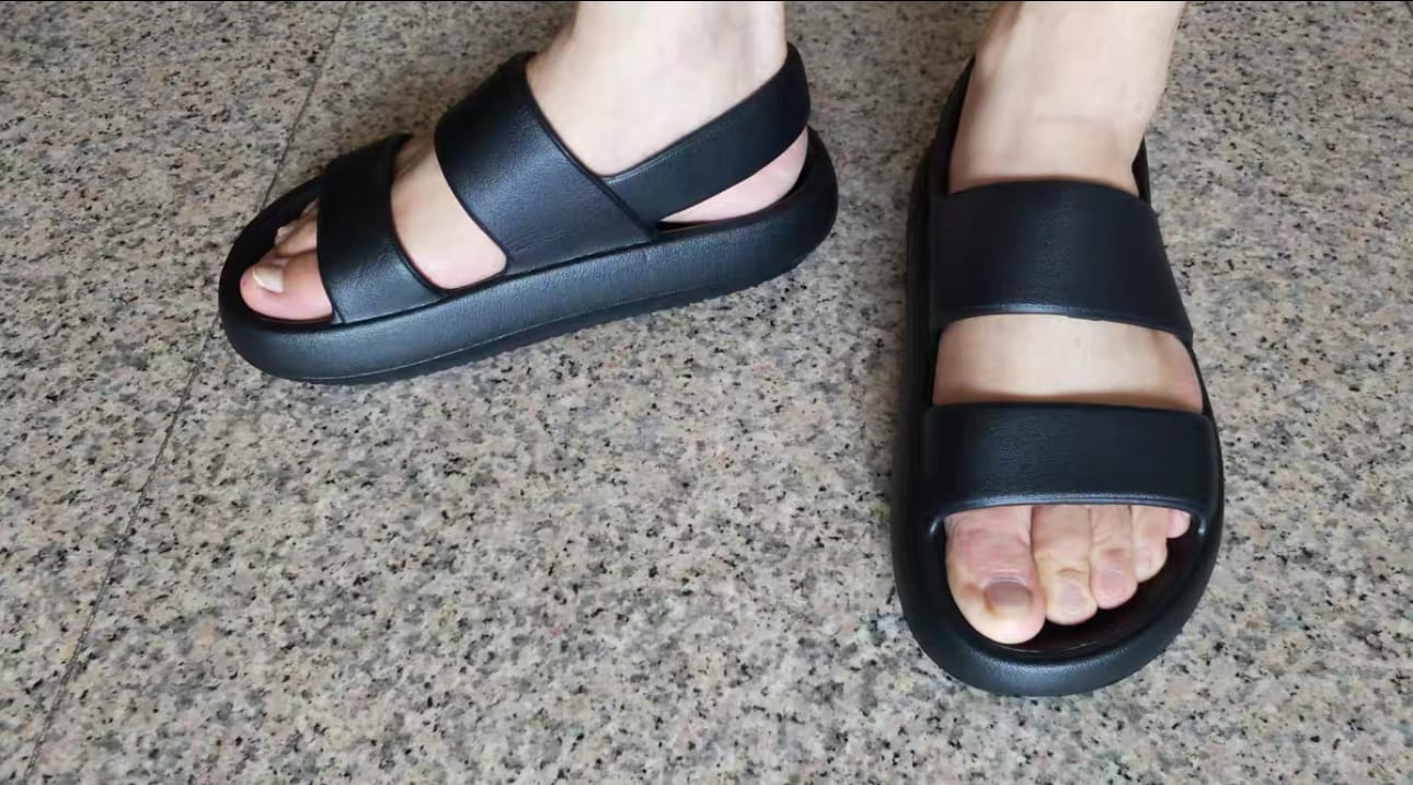 Customer photo review of Cloud Slides - Adjustable Sandals