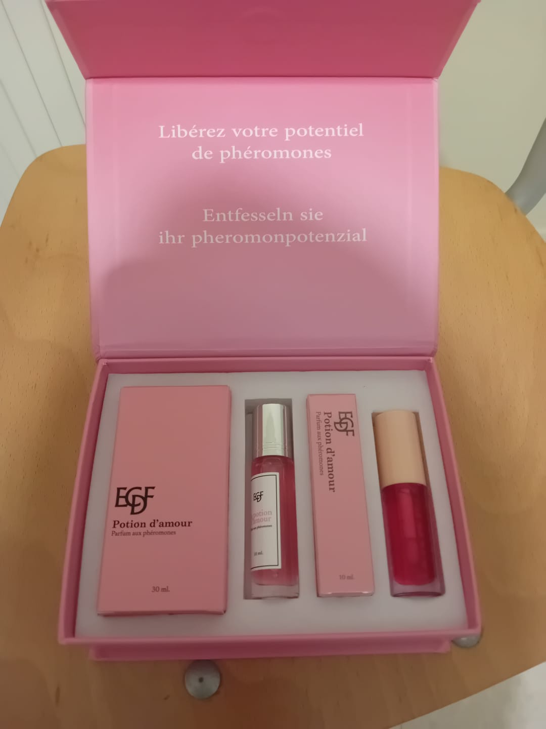 Customer photo review of Coffret aux phéromones