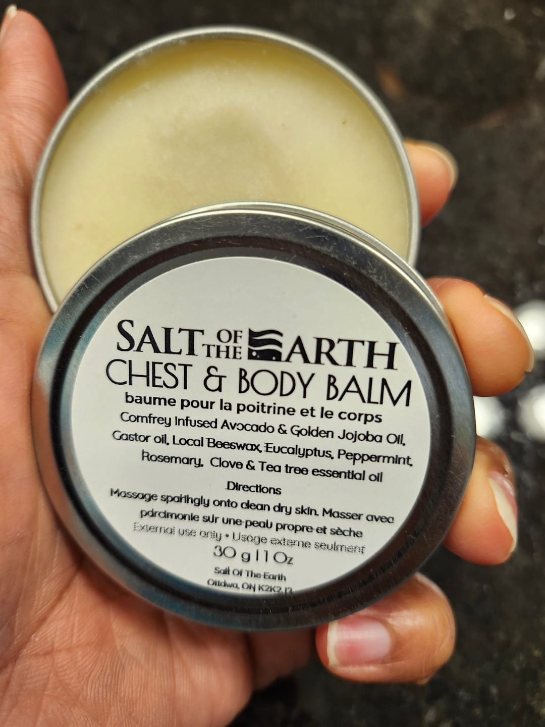 Customer photo review of CHEST & BODY BALM | FOR MUSCLES, CONGESTION & WOUND HEALING