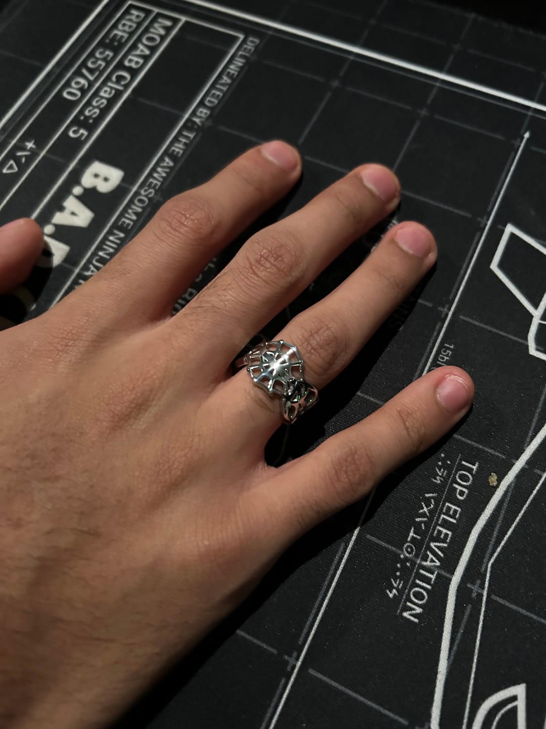 Customer photo review of SPIDER WEB RING