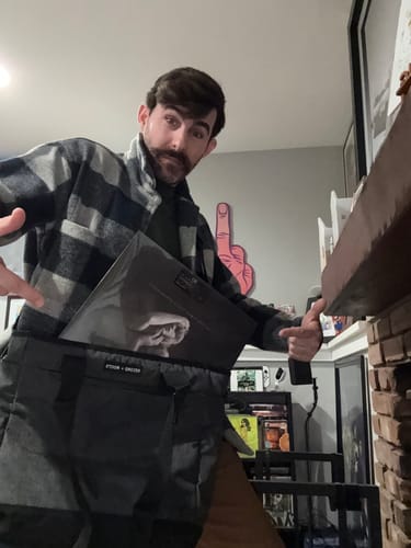 Customer photo review of The Ultimate Vinyl Record Carry Bag V2.0