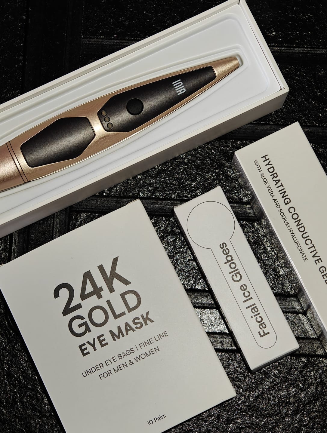 Customer photo review of INIA LUMIN Eye Skincare Device