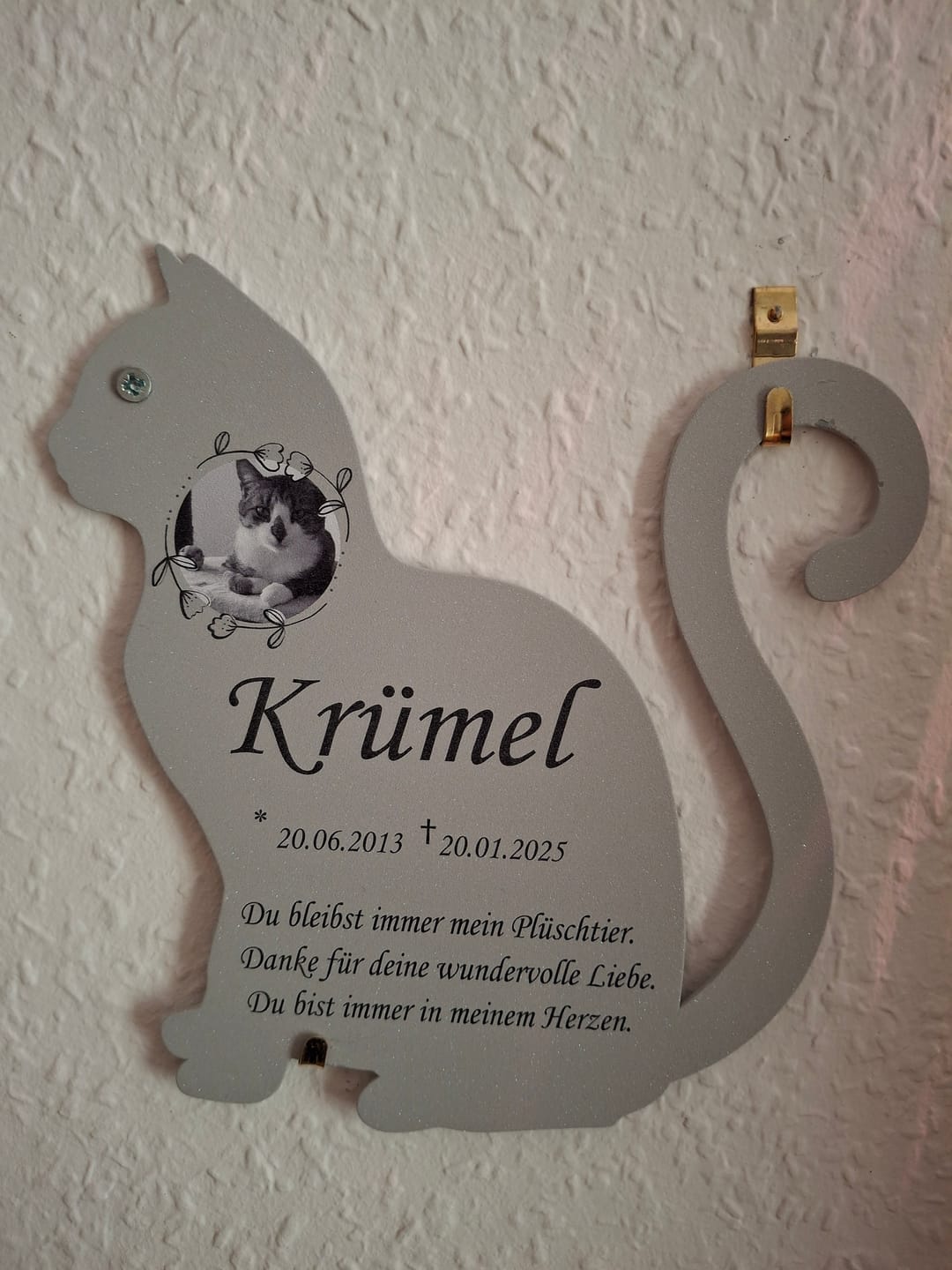 Customer photo review of Katzen-Gedenktafel - Große Katze