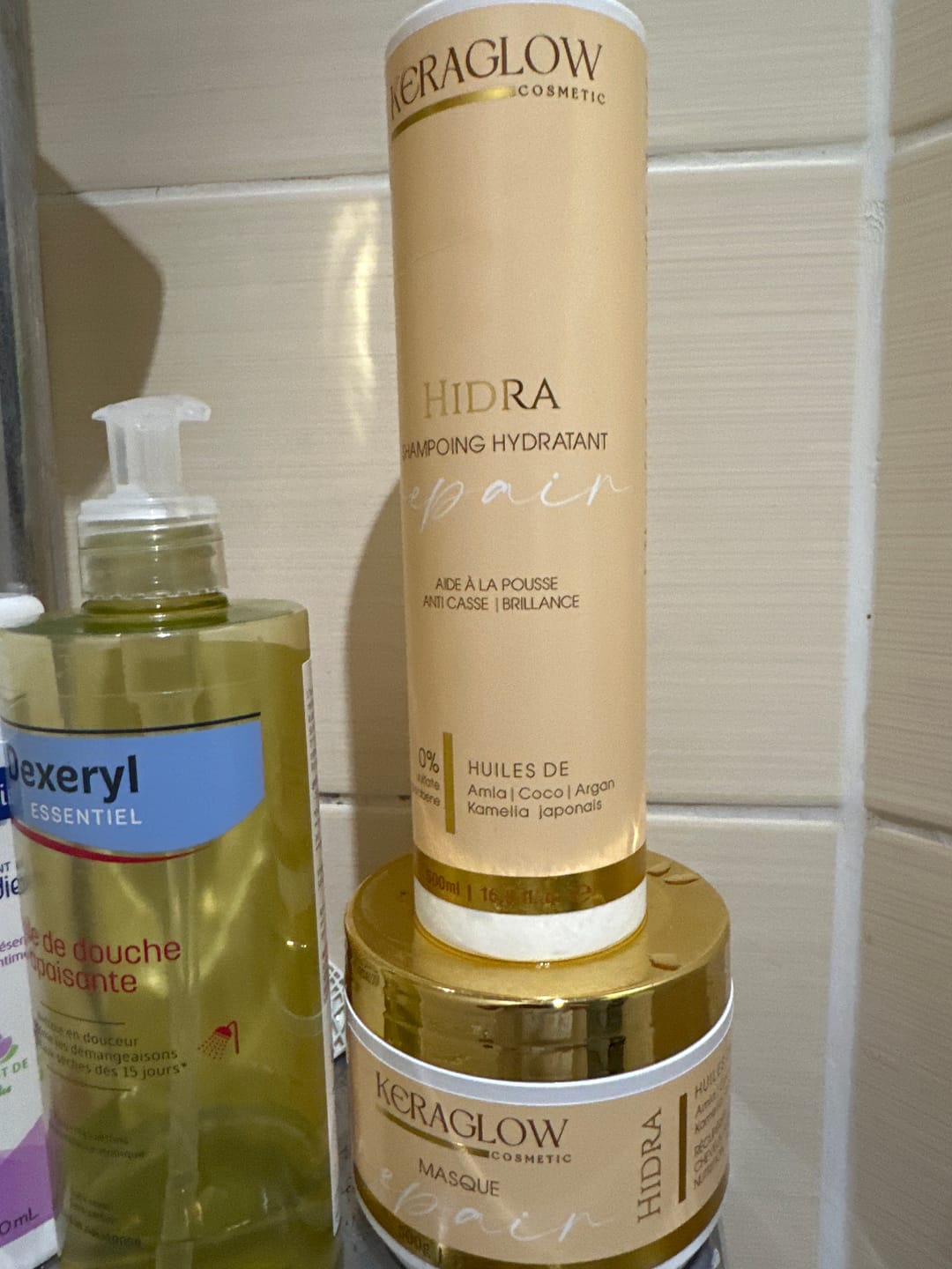 Customer photo review of Gamme complète Hydra Repair - Shampoing, masque, et sérum