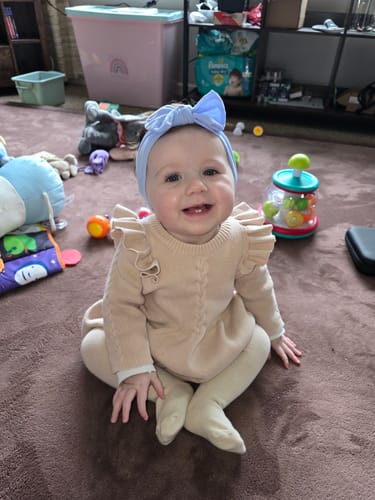 Customer photo review of Chocolate Brown Play Mat