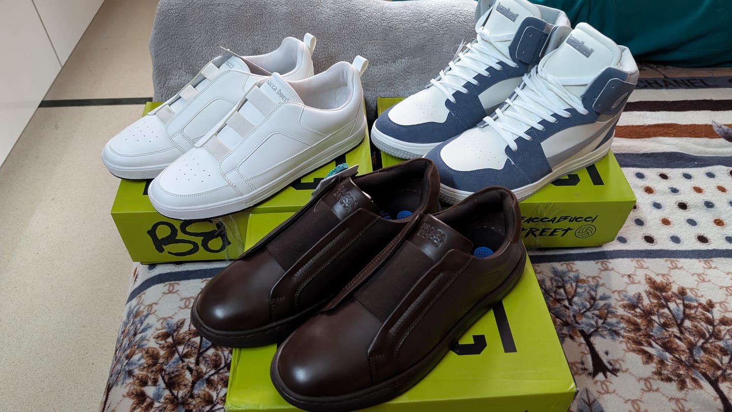 Customer photo review of Bacca Bucci BOARDROOM Vegan Leather Sneakers