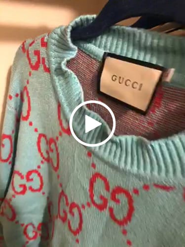 Customer video review of GUCCI GG Jacquard KNIT JUMPER SWEATER