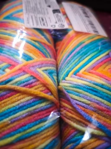Customer photo review of 2 PC / Multicolor Acrylic Sweater Yarn