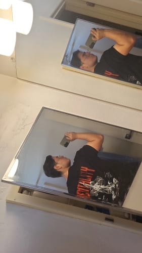 Customer photo review of SAINT MICHAEL 'THE BATTLE' TEE - BLACK