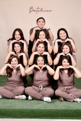 Customer photo review of Jogger MoveTech® Scrub Pants - Women / Taupe