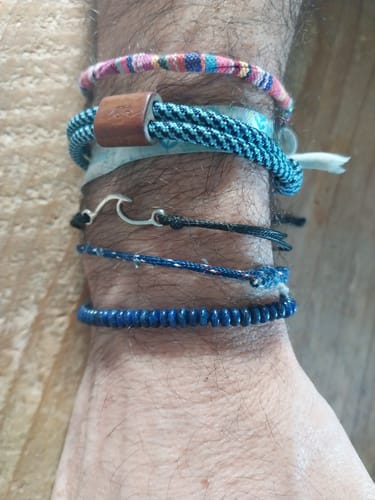 Customer photo review of Bracelet Homme Lapis Lazuli