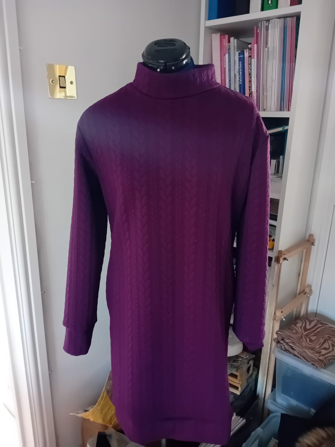 Customer photo review of Cable Knit Jersey Fabric