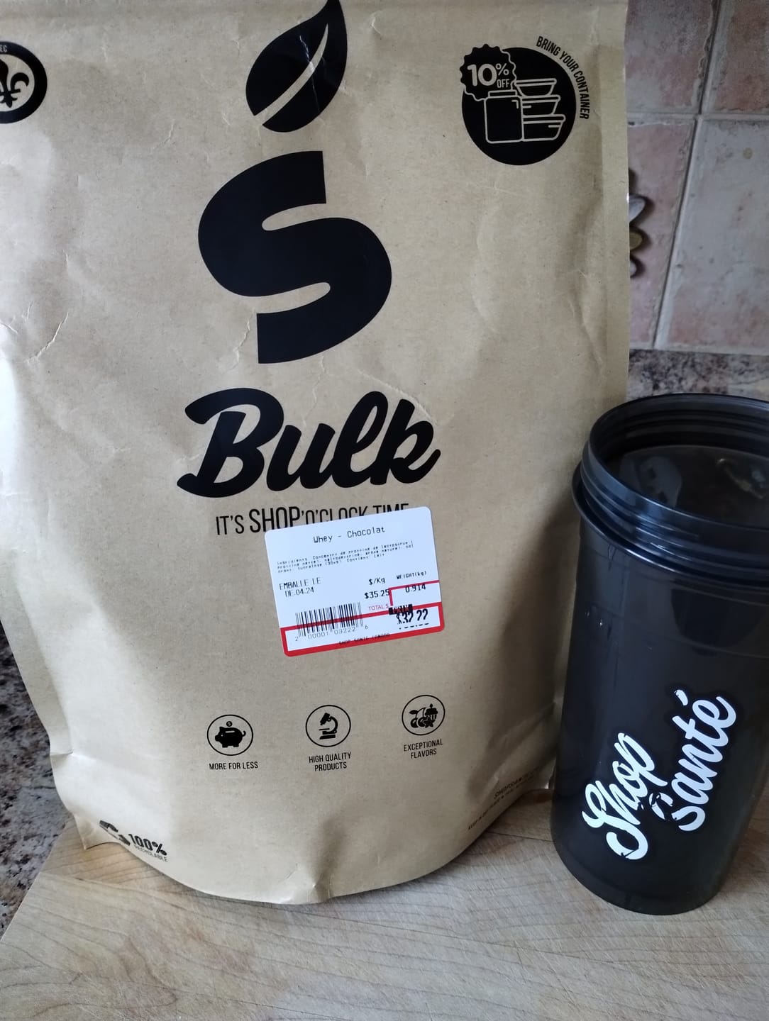 Customer photo review of VRAC - Whey (1lb)