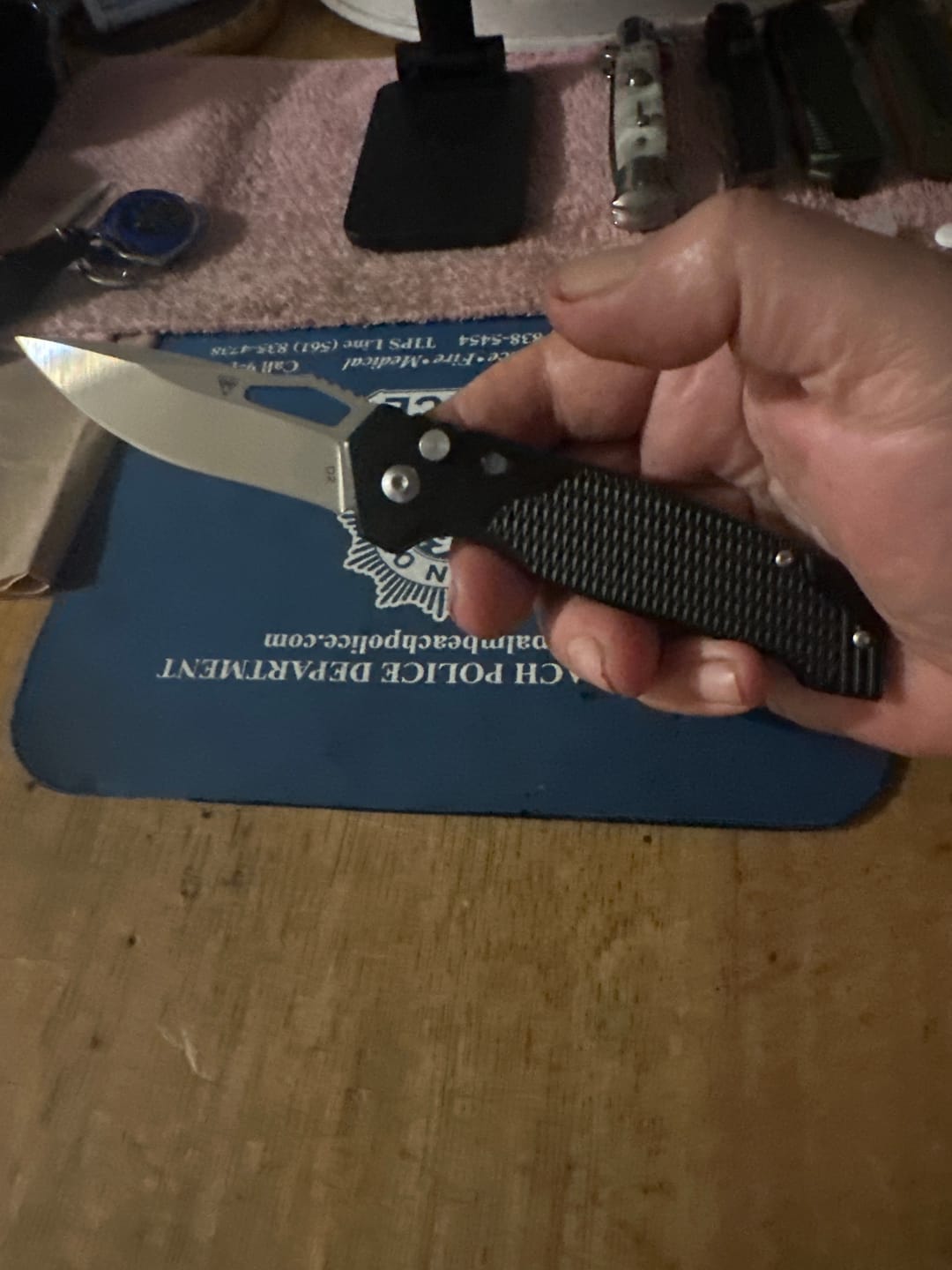 Customer photo review of VT Ryker D2 Switchblade Knife