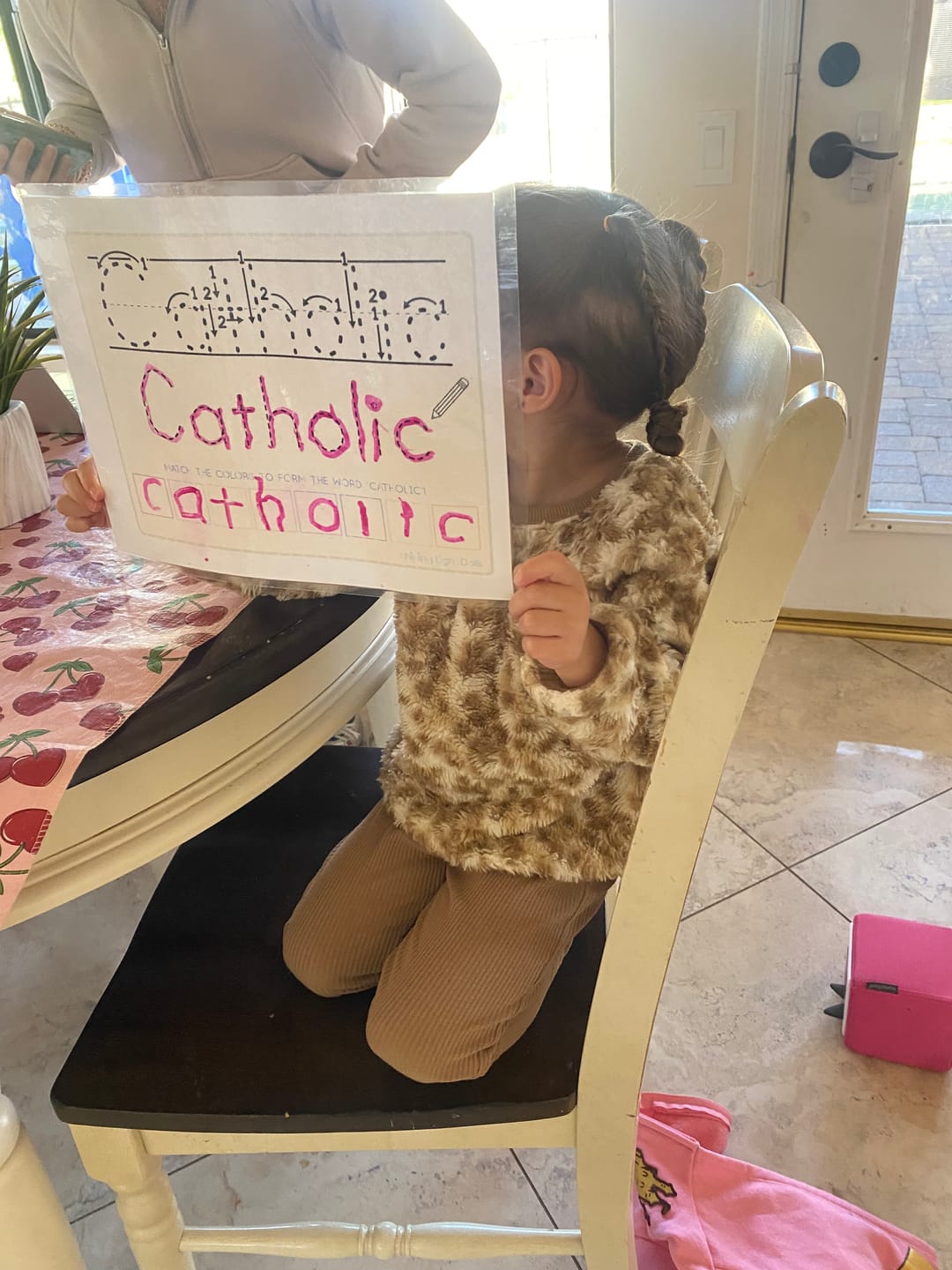 Customer photo review of Catholic Kids Busy Book - Digital Download