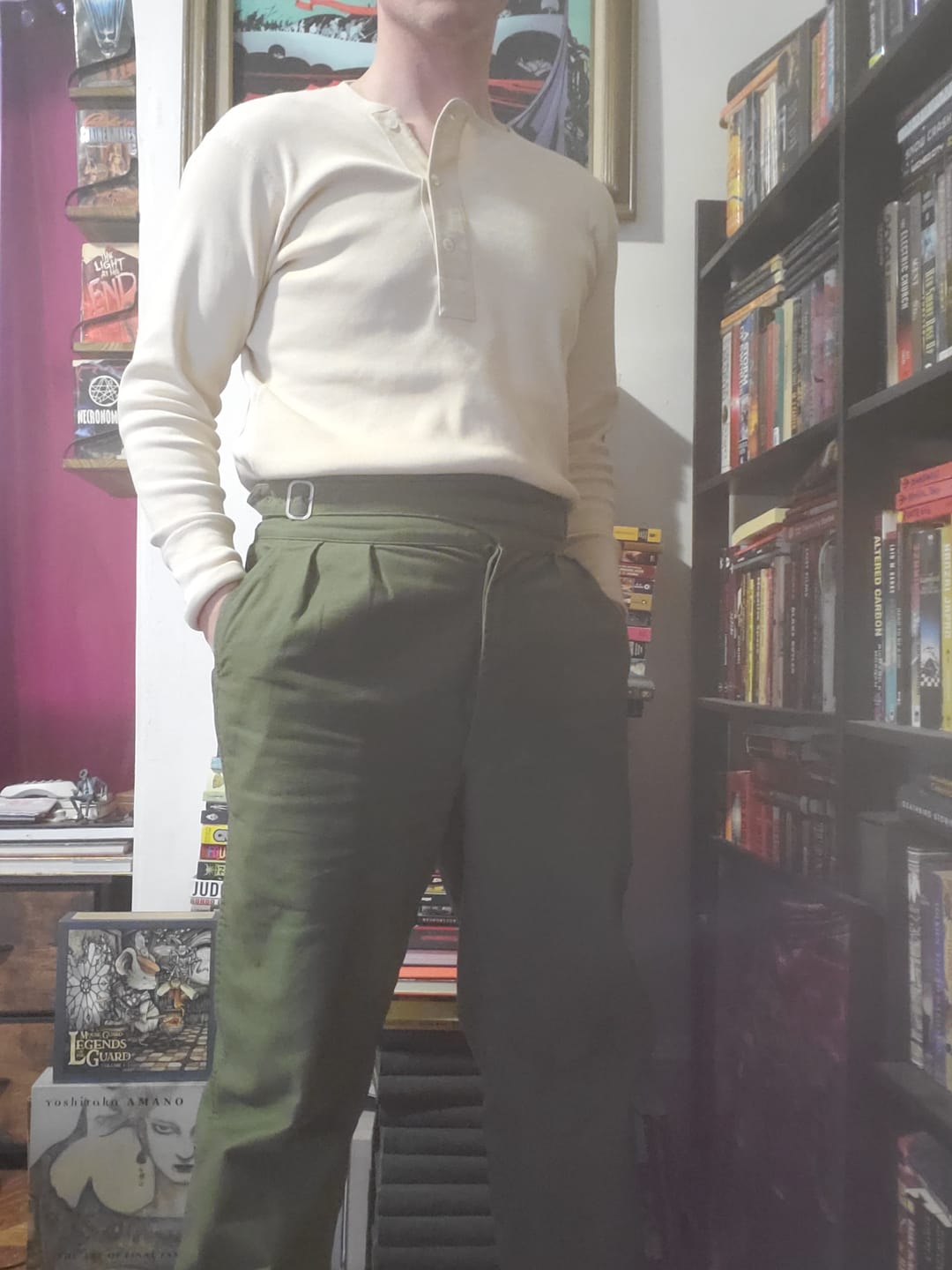Customer photo review of British Army Gurkha Bermuda Pants - Olive