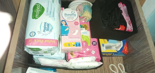 Customer photo review of Qoolish Pack of 3 Drawer Organizers: Neatly Organize with Style (Available in 6 Colors)