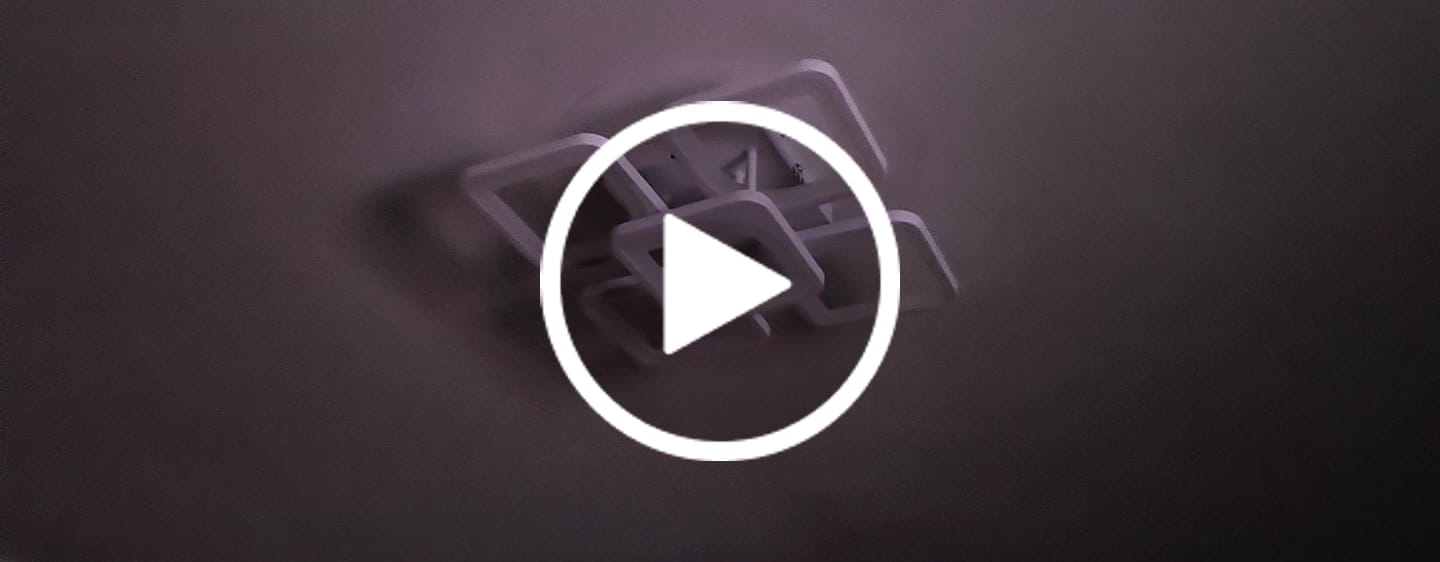 Customer video review of Lustra LED 4+1 SQUARE Alb Echivalent 400W Telecomanda