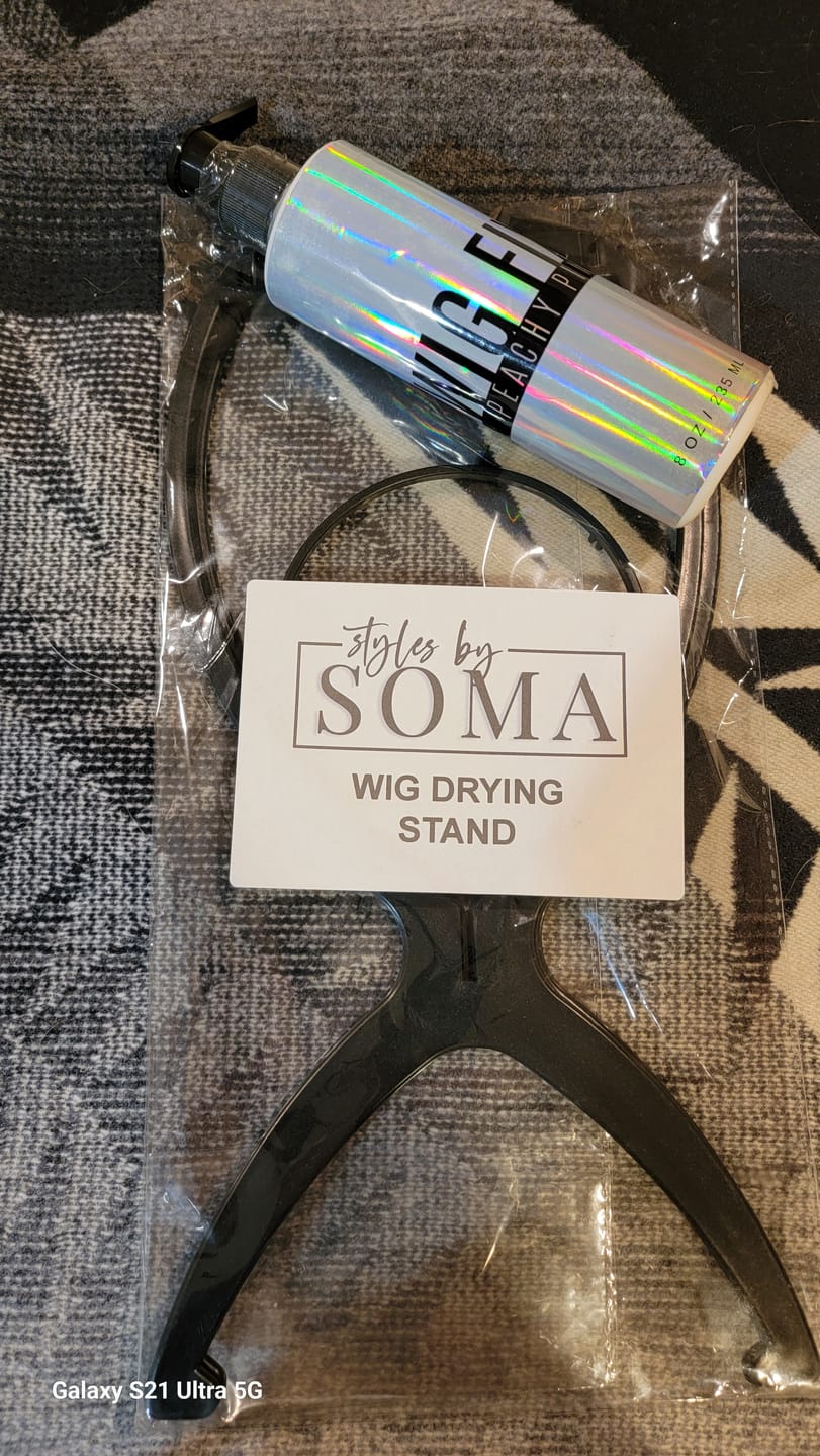 Customer photo review of WIG DRYING STAND