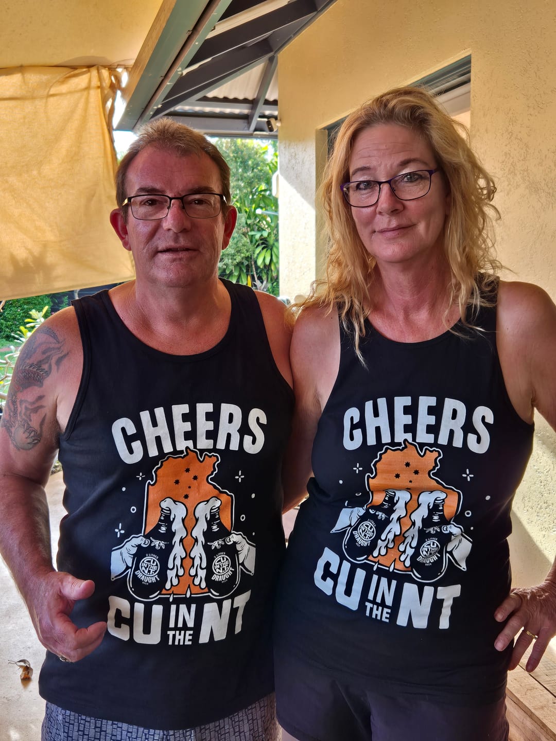 Customer photo review of NT Cheers Singlet Black