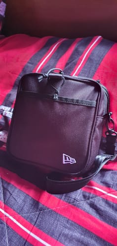Customer photo review of New Era Black Square Shoulder Pouch