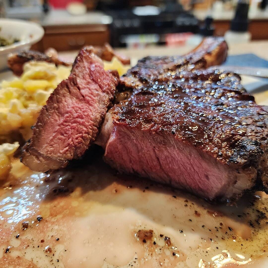 Customer photo review of Choice Bone-In Ribeye