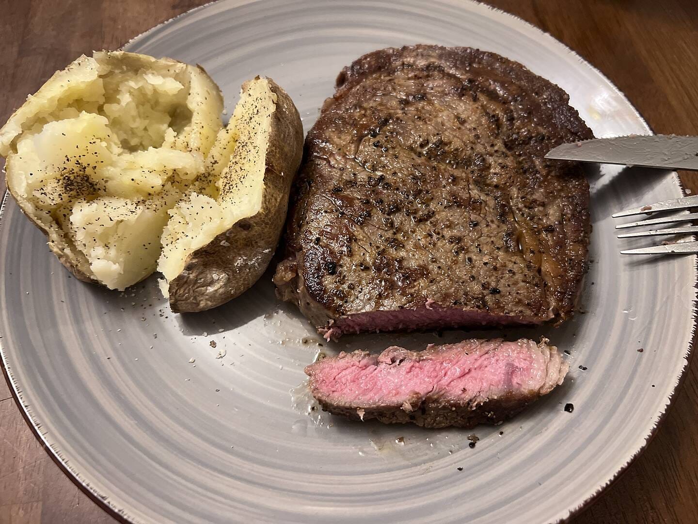 Customer photo review of Choice Boneless Ribeye