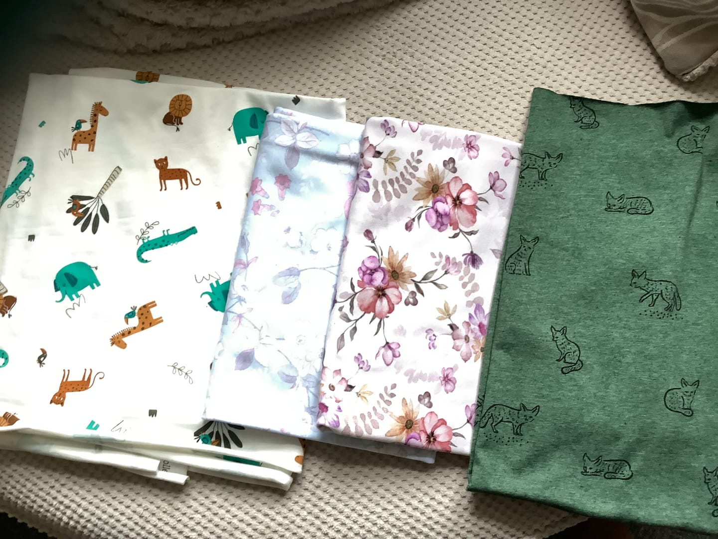Customer photo review of Printed Cotton Jersey Remnants