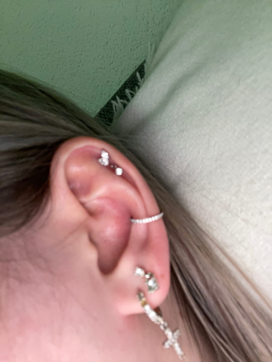 Customer photo review of Fleur Piercing | Titan