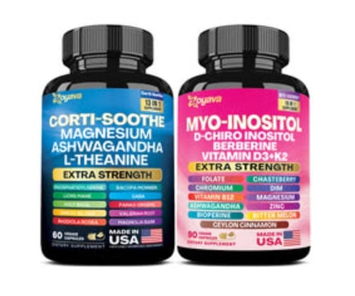 Customer photo review of Zoyava Soothe and Smooth Bundle: Cortisol 60 and Myo-Inositol 90 Capsules Supplement Bundle