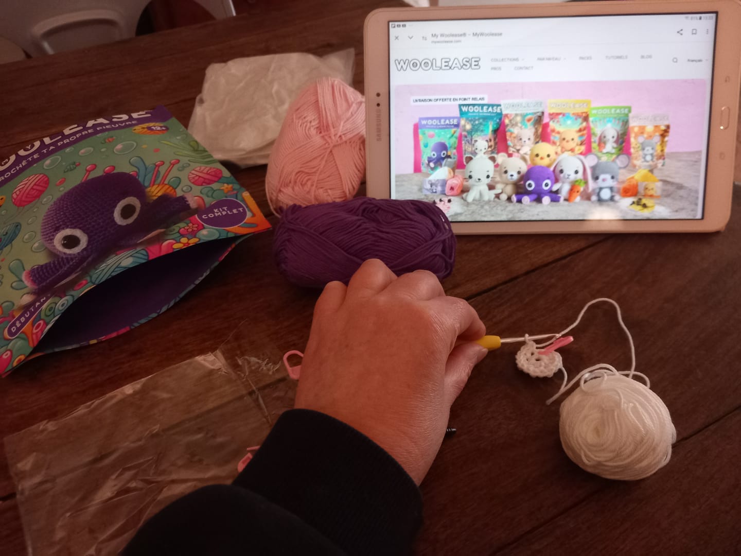 Customer photo review of Kit de crochet  Coraline la pieuvre
