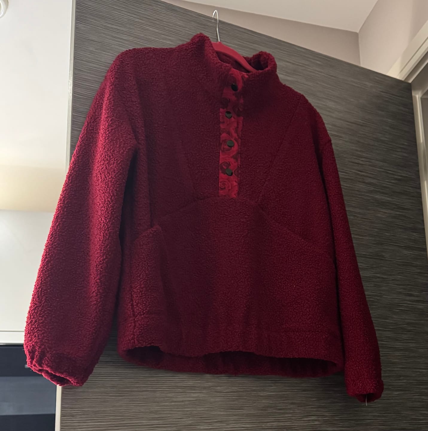 Customer photo review of Plain Sheep Loop Boucle Fabric