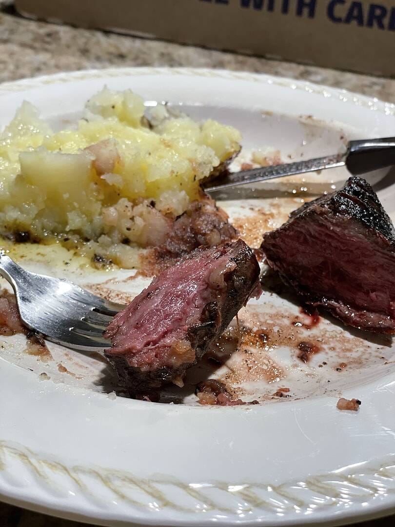Customer photo review of Choice Hanger Steak