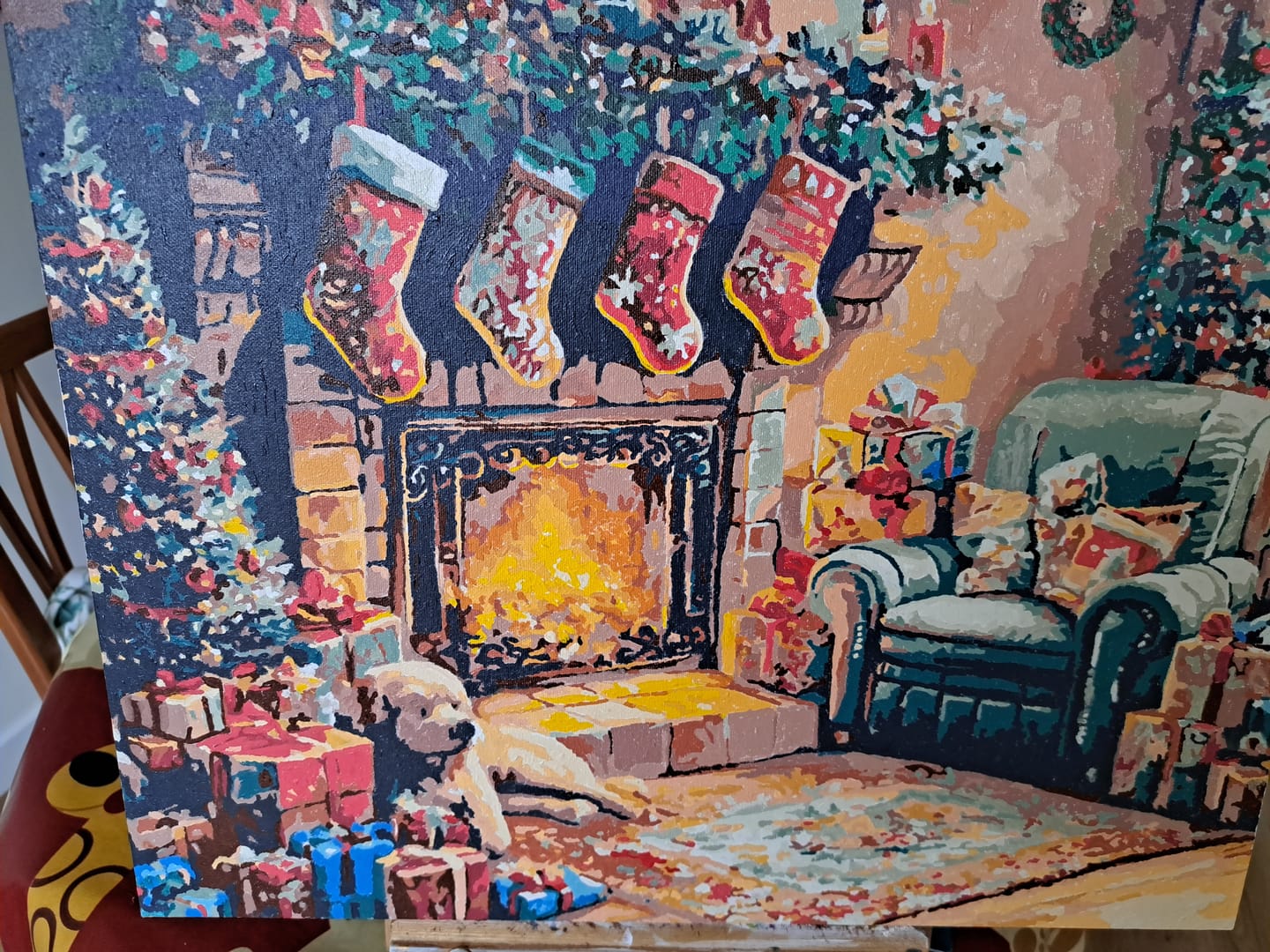 Customer photo review of Christmas Fireplace
