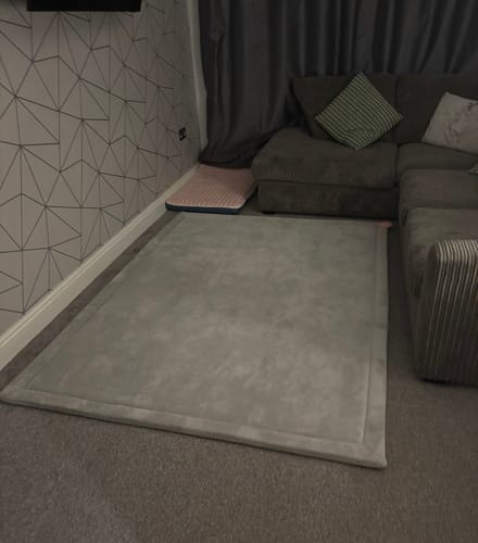 Customer photo review of Grey Play Mat