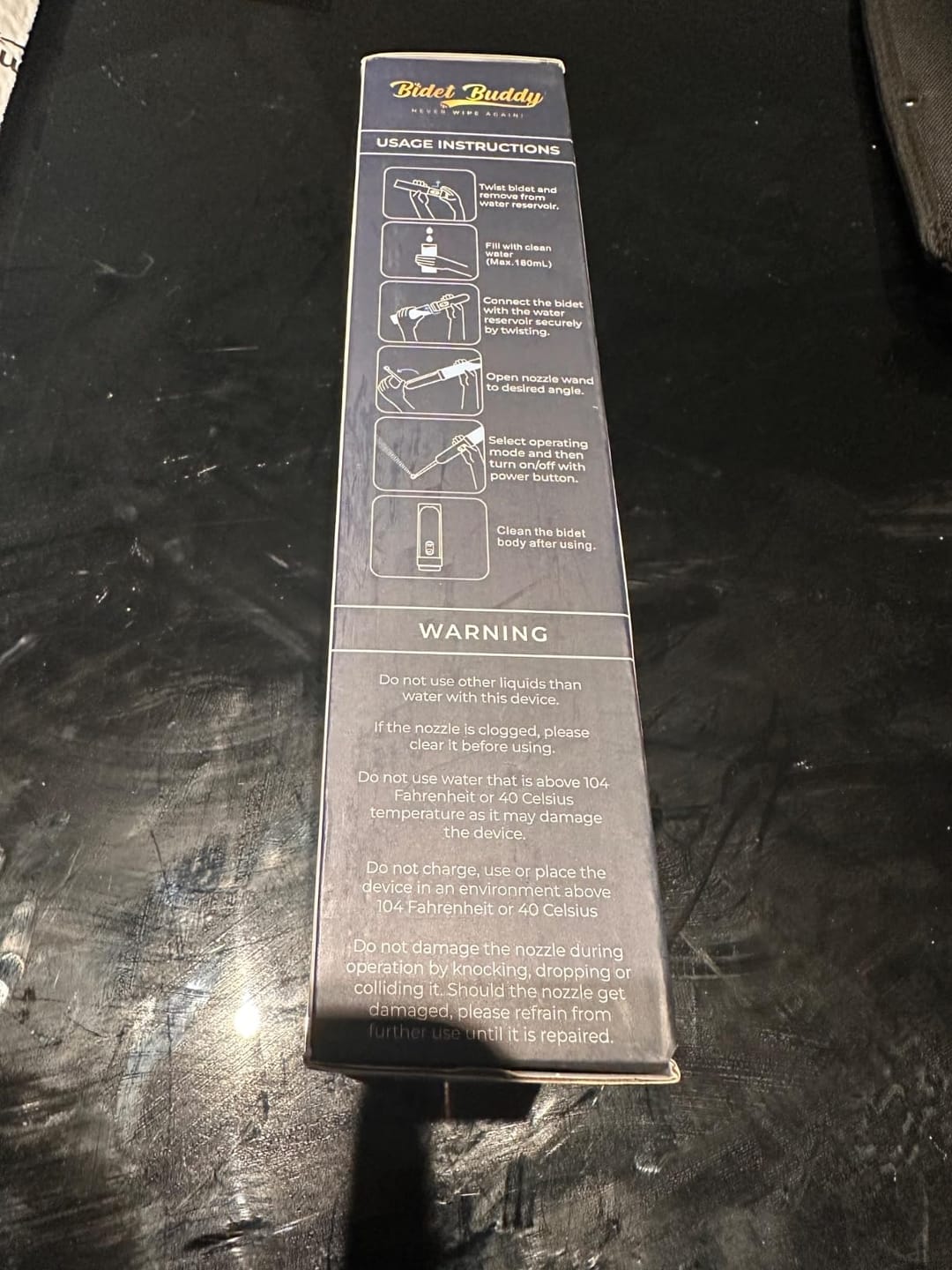 Customer photo review of GoFlow Rechargeable Portable Bidet