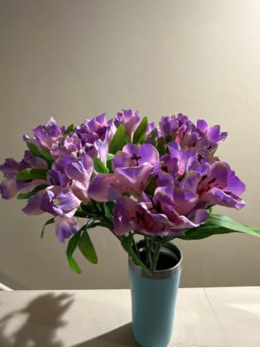 Customer photo review of Bulk Artificial Alstroemeria Peruvian Lily Silk Flower Stems Flower Arrangements