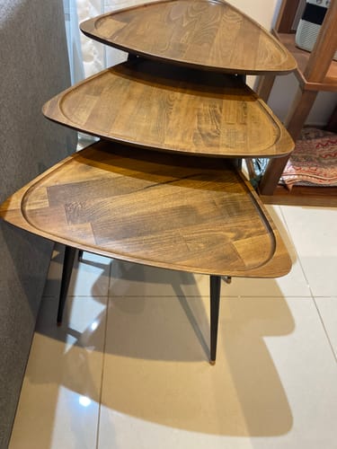 Customer photo review of Set Of 3 Baffi Service Tables