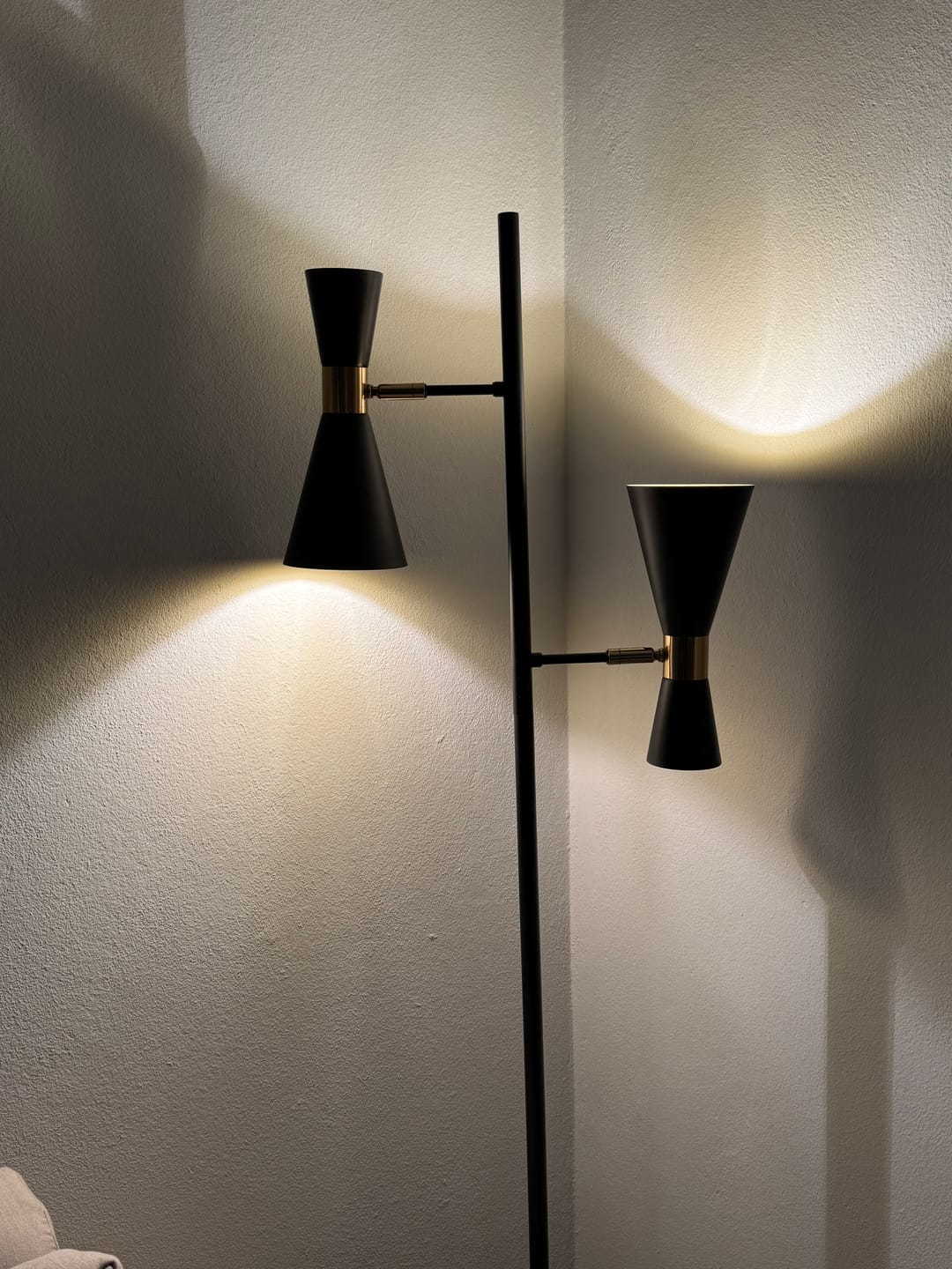 Customer photo review of Larissa Metal Floor Lamp Black