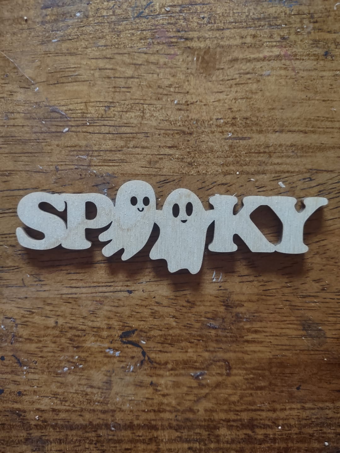 Customer photo review of Unfinished Wood Spooky Shape - Craft - up to 46"