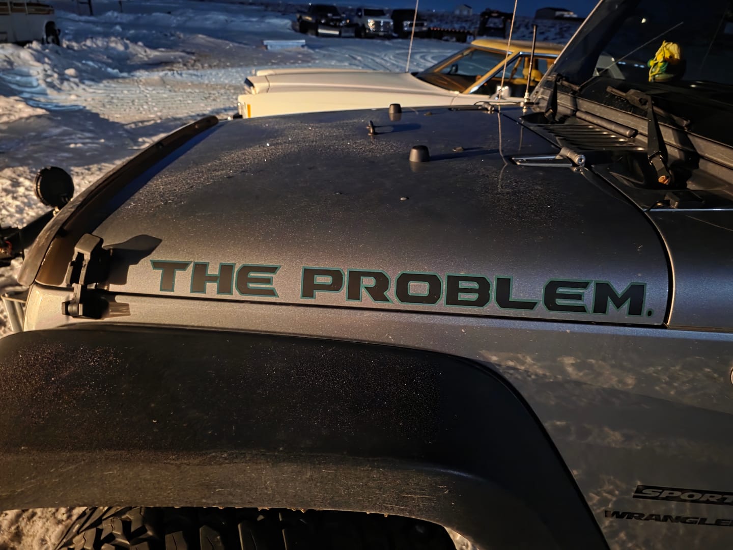 Customer photo review of Premium Hood Lettering | Set of 2